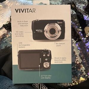 Black Digital Camera with LCD Display